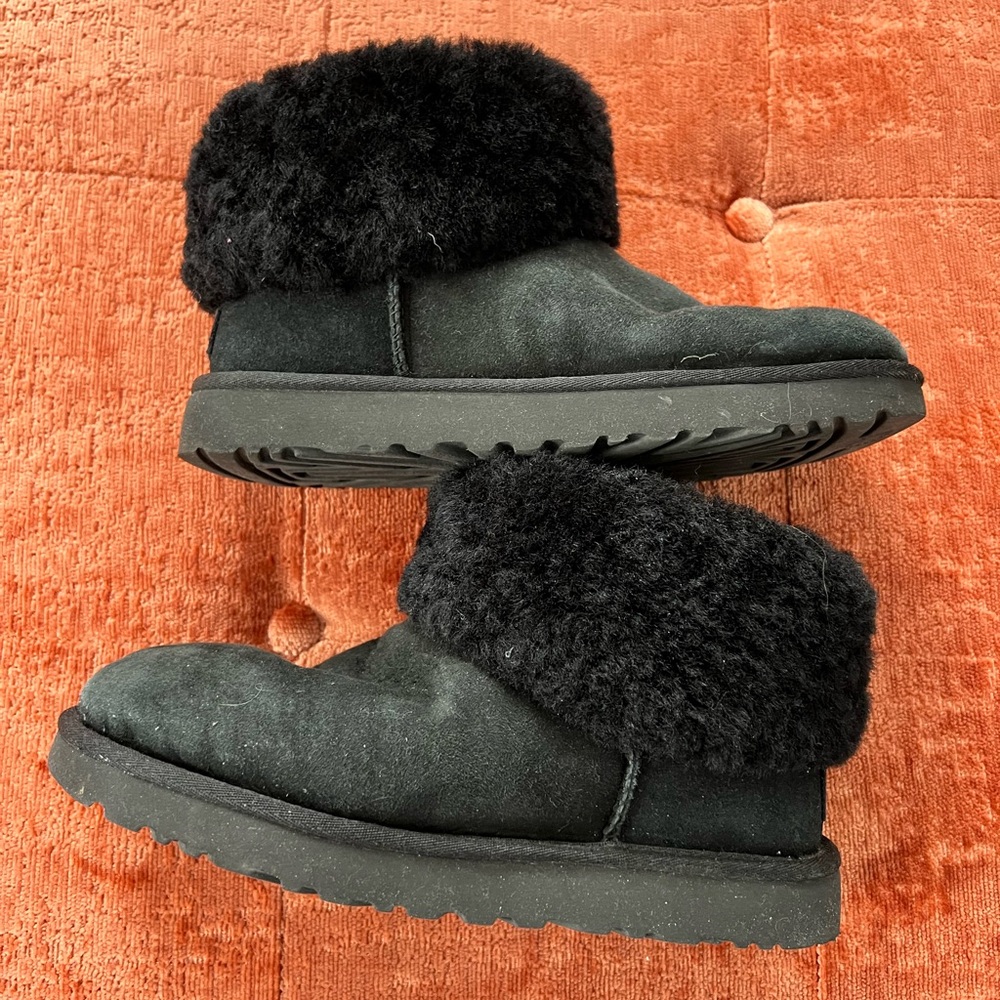 UGG Black Shearling Winter Boots